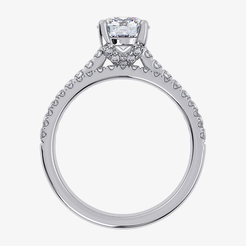 Signature By Modern Bride (F / Vs2-Si1) Womens 3 1/2 CT. T.W Lab Grown White Diamond Sterling Silver Oval Side Stone Bridal Set