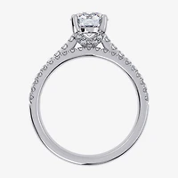 Signature By Modern Bride (F / Vs2-Si1) Womens 3 1/2 CT. T.W Lab Grown White Diamond Sterling Silver Oval Side Stone Bridal Set