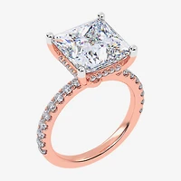 F-G / Vs2-Si1) Womens 1/2 Ct. T.W. Lab Grown White Diamond 14K Gold Side Stone Engagement Ring