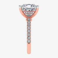 F-G / Vs2-Si1) Womens 1/2 Ct. T.W. Lab Grown White Diamond 14K Gold Side Stone Engagement Ring