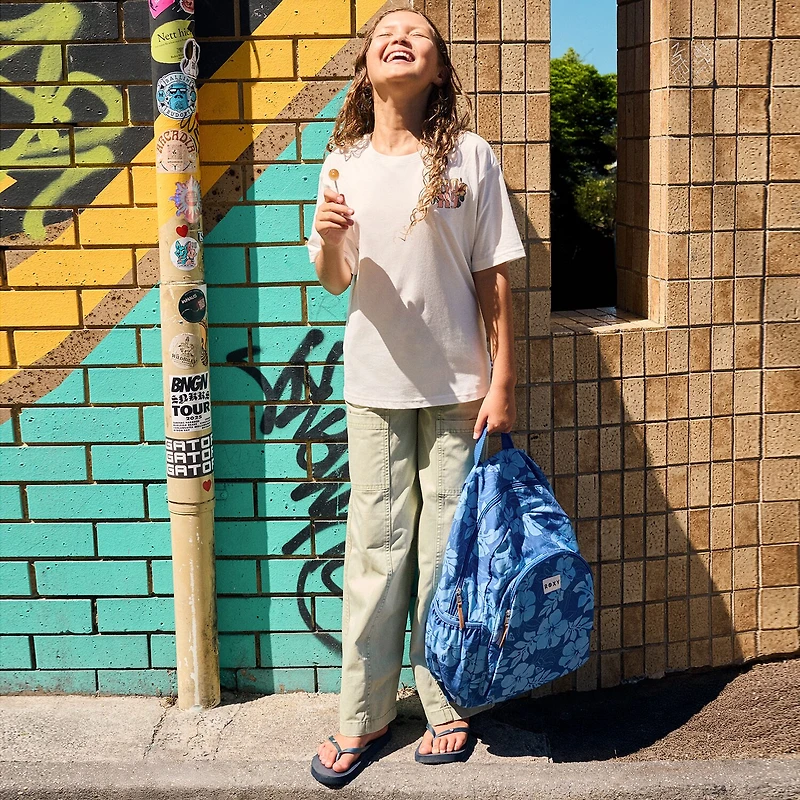 Roxy Big Kid Girls Mid Rise Wide Leg Loose Fit Pull-On Pant