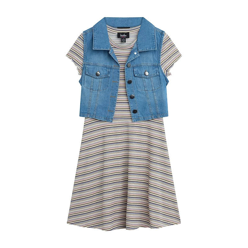 Byer California Girls Striped 2-pc. Dress Set