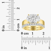 Bridal Addiction (E-F / Vs1-Vs2) Womens 3 1/3 Ct. T.W. Lab Grown White Diamond 10K Gold Oval Solitaire Set