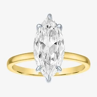 Bridal Addiction (E-F / Vs1-Vs2) Womens 3 1/6 Ct. T.W. Lab Grown White Diamond 14K Gold Marquise Solitaire Engagement Ring