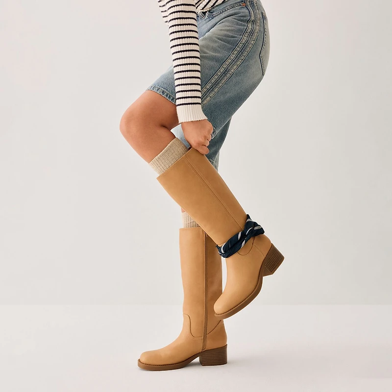 Frye and Co. Womens Miranda 14 Stacked Heel Riding Boots