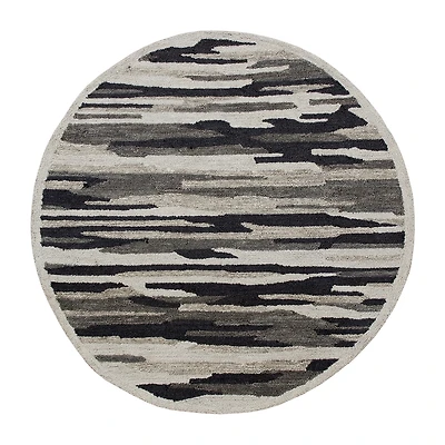 LR Home Sindy Medallion Hand Tufted Indoor Round Area Rug