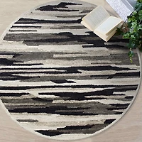 LR Home Sindy Medallion Hand Tufted Indoor Round Area Rug