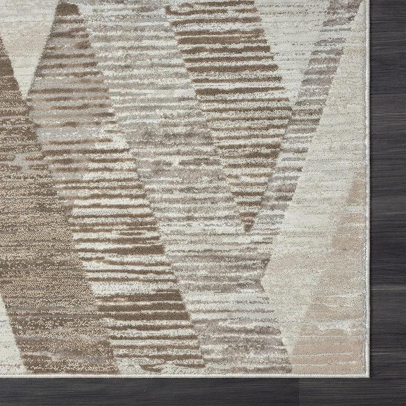 LR Home Willow Geometric Indoor Rectangular Accent Rug