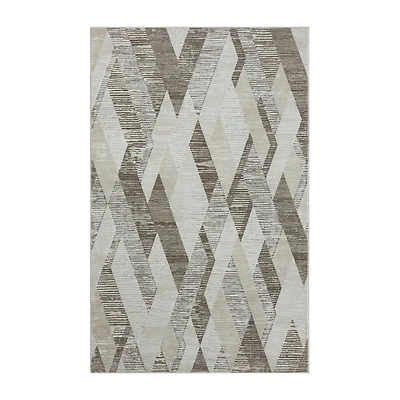 LR Home Willow Geometric Indoor Rectangular Accent Rug