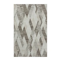 LR Home Willow Geometric Indoor Rectangular Accent Rug