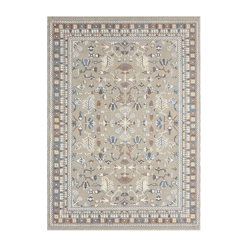 LR HOME Riley Washable Rectangle Area Rugs