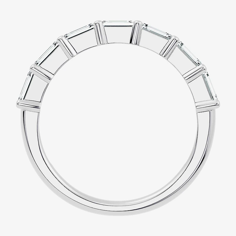 Signature By Modern Bride (F-G / Vs2-Si1) Womens 1 CT. T.W. Lab Grown White Diamond 10K Gold Wedding Band