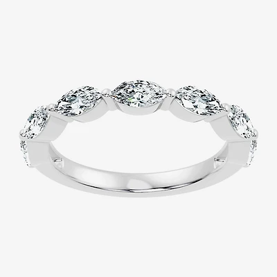 Signature By Modern Bride (F-G / Vs2-Si1) Womens 1 CT. T.W. Lab Grown White Diamond 10K Gold Wedding Band