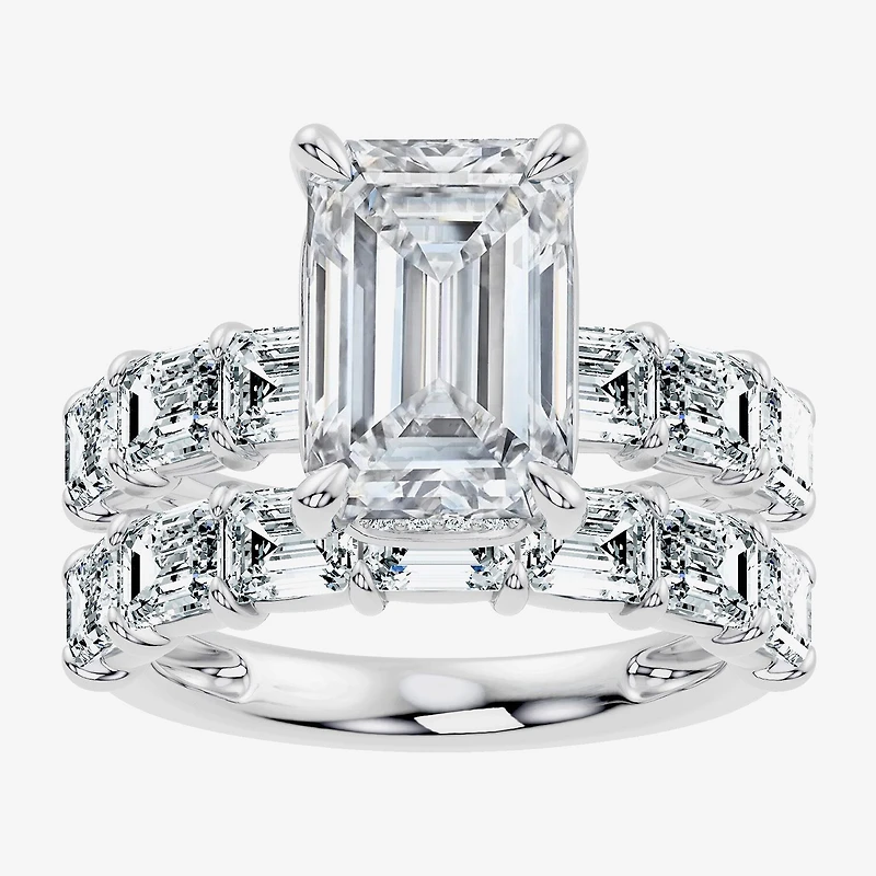 Signature By Modern Bride (F-G / Vs2-Si1) Womens 8 1/4 Ct. T.W. Lab Grown White Diamond 14K Gold Side Stone Bridal Set