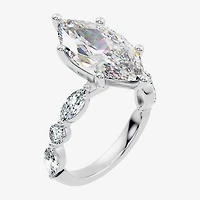 Signature By Modern Bride (F-G / Vs2-Si1) Womens CT. T.W. Lab Grown White Diamond 14K Gold Marquise Side Stone Engagement Ring