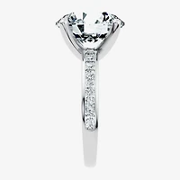 Signature By Modern Bride (F-G / Vs2-Si1) Womens 1/2 Ct. T.W. Lab Grown White Diamond 14K Gold Round Side Stone Engagement Ring