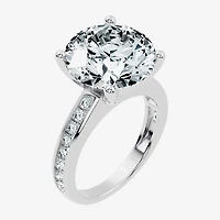 Signature By Modern Bride (F-G / Vs2-Si1) Womens 1/2 Ct. T.W. Lab Grown White Diamond 14K Gold Round Side Stone Engagement Ring