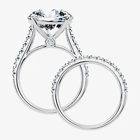 Signature By Modern Bride (F-G / Vs2-Si1) Womens Ct.T.W. Lab Grown White Diamond 14K Gold Round Side Stone Bridal Set