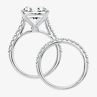 Signature By Modern Bride (F-G / Vs2-Si1) Womens Ct.T.W. Lab Grown White Diamond 14K Gold Oval Side Stone Bridal Set