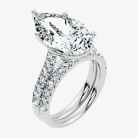 Signature By Modern Bride (F-G / Vs2-Si1) Womens Ct.T.W. Lab Grown White Diamond 14K Gold Pear Side Stone Bridal Set