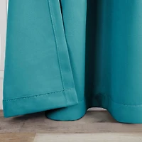 SUPERIOR® Solid Back Tab Energy Saving Room Darkening Set of 2 Curtain Panel