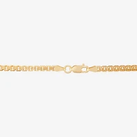 Womens 18K Gold Over Silver Inch Box Chain Necklace