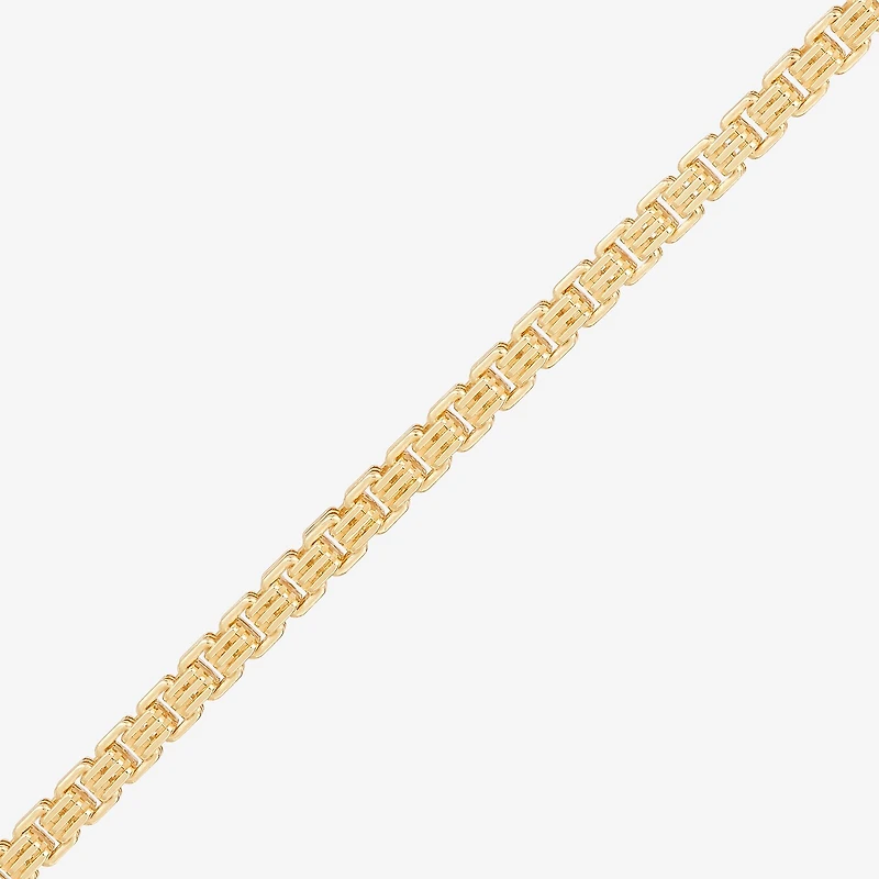 Womens 18K Gold Over Silver Inch Box Chain Necklace