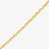 Womens 18K Gold Over Silver 24 Inch Cable Chain Necklace