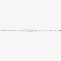 Womens Sterling Silver Inch Fashion Chain Necklace