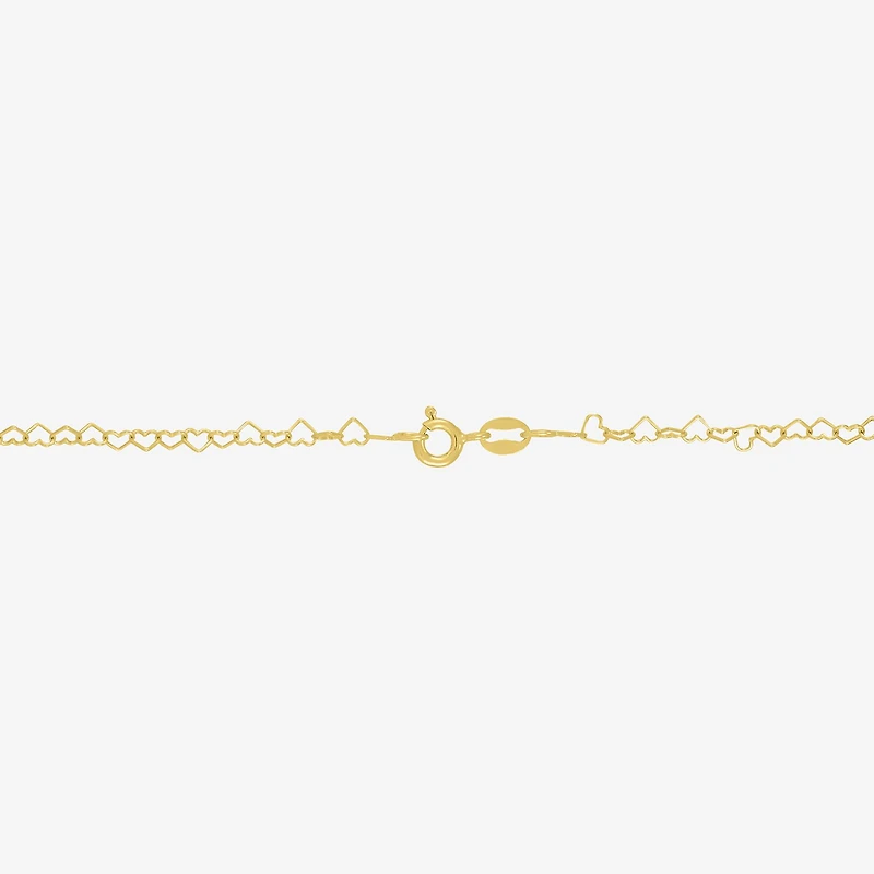 Womens 18K Gold Over Silver 16 Inch Link Chain Necklace