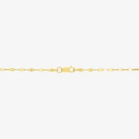 Womens 18K Gold Over Silver Inch Fashion Chain Necklace
