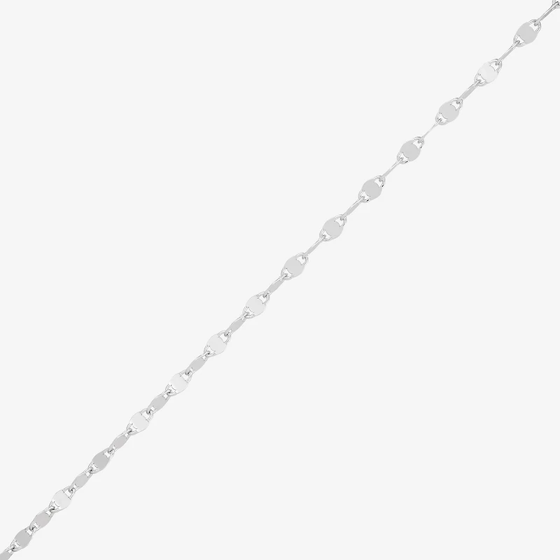 Womens Sterling Silver Inch Fashion Chain Necklace