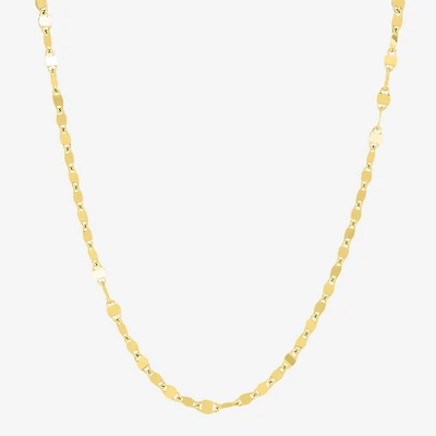 Womens 18K Gold Over Silver Inch Fashion Chain Necklace