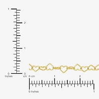 Womens 18K Gold Over Silver 16 Inch Link Chain Necklace