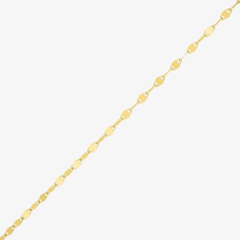Womens 18K Gold Over Silver Inch Fashion Chain Necklace