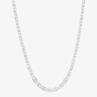 Womens Sterling Silver 24 Inch Valentino Chain Necklace