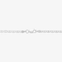 Womens Sterling Silver 24 Inch Valentino Chain Necklace