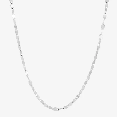 Womens Sterling Silver 24 Inch Fashion Chain Necklace