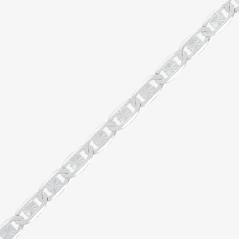 Womens Sterling Silver 24 Inch Valentino Chain Necklace