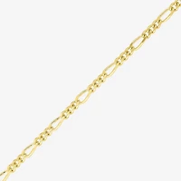 Mens 18K Gold Over Silver Inch Figaro Chain Necklace