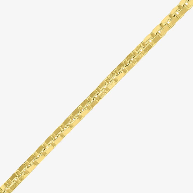 Womens 18K Gold Over Silver Inch Box Chain Necklace