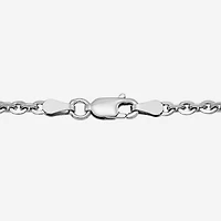 Womens Sterling Silver 24 Inch Cable Chain Necklace