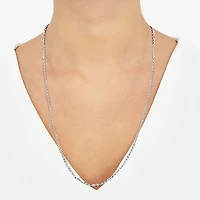Womens Sterling Silver 24 Inch Cable Chain Necklace