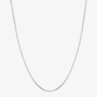 Womens Sterling Silver 16 Inch Box Chain Necklace