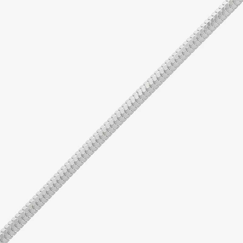 Womens Sterling Silver Inch Snake Chain Necklace