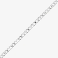 Womens Sterling Silver 24 Inch Curb Chain Necklace