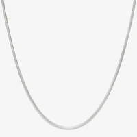Womens Sterling Silver Inch Snake Chain Necklace
