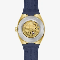 Bulova Surveyor Lp Mens Automatic Blue Strap Watch 97a205