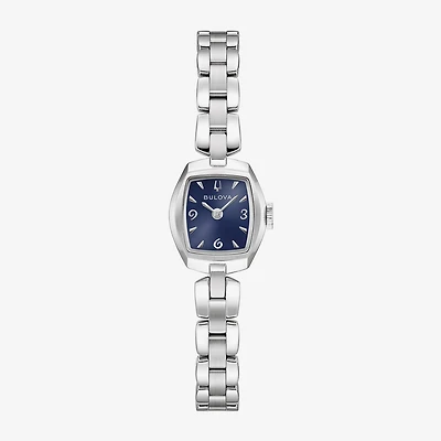 Bulova Goddess Of Time Womens Silver Tone Stainless Steel Bracelet Watch 96l361