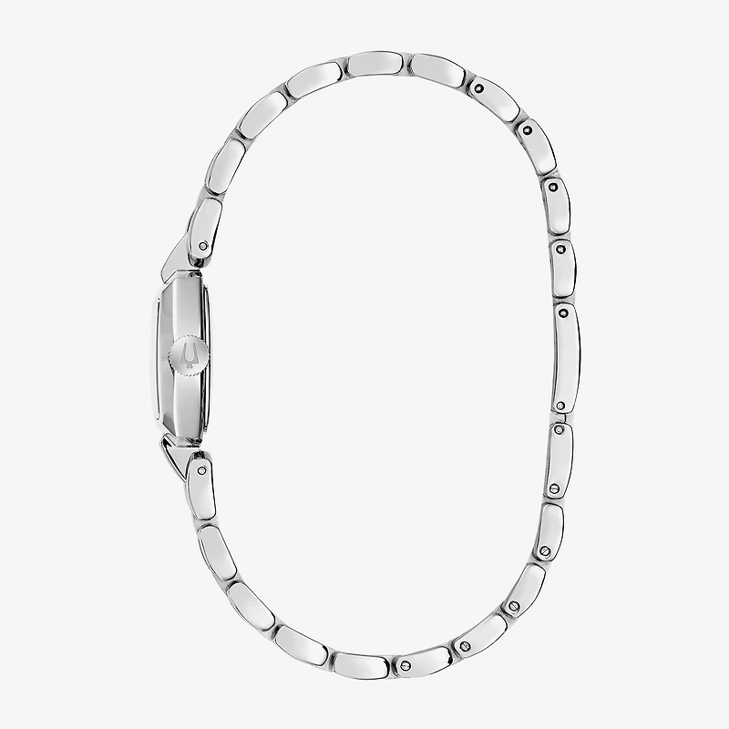 Bulova Goddess Of Time Womens Silver Tone Stainless Steel Bracelet Watch 96l361